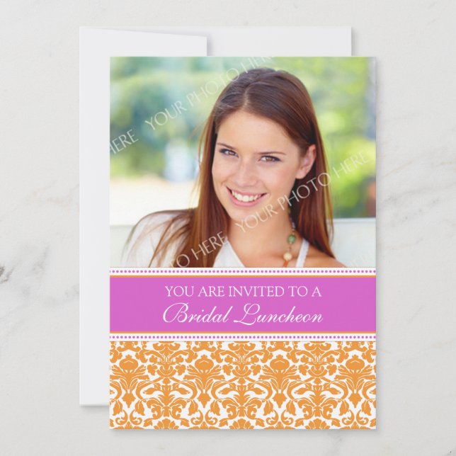 Cartões de convite para passeios de azar cor-de-ro (Frente)