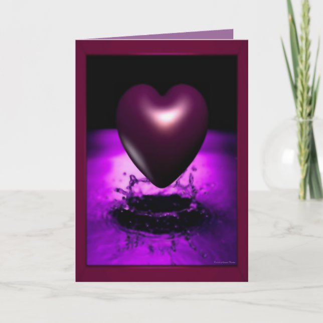 Cartões de Coração Púrpura (Frente)