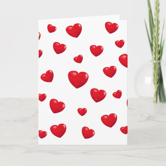 Cartões de Corações Caindo (Frente)