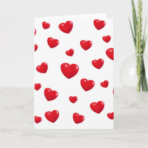 Cartões de Corações Caindo