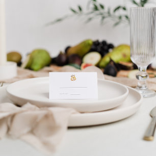 Cartões De Corta De Casamento De Peras Botânicas