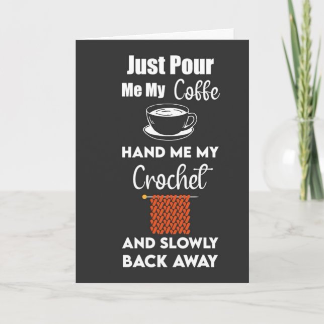 Cartões de Crochê Lã Hobby Tricô Tricoteira (Frente)