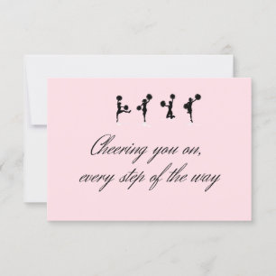 Cartões de cuidado - Cheerleaderes