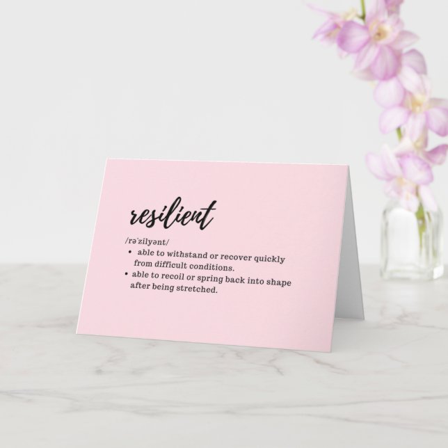 CARTÕES DE CUIDADOS - Definição de Resiliente (Orquídea)