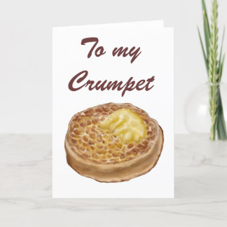 cartões de cumprimentos de crumpet