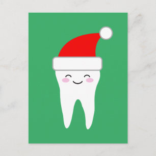 Cartões de dente de Papai Noel bonitos Cartões de 