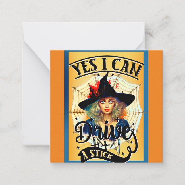 Cartões de Dia de as Bruxas engraçado retrorreflec (Frente)