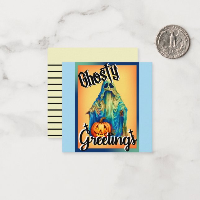 Cartões de Dia de as Bruxas engraçado retrorreflec (Frente/Verso In Situ)