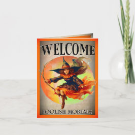 Cartões de Dia de as Bruxas engraçado retrorreflec