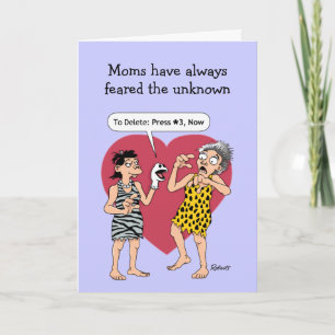 Cartões de Dia de as mães engraçados: Telefone