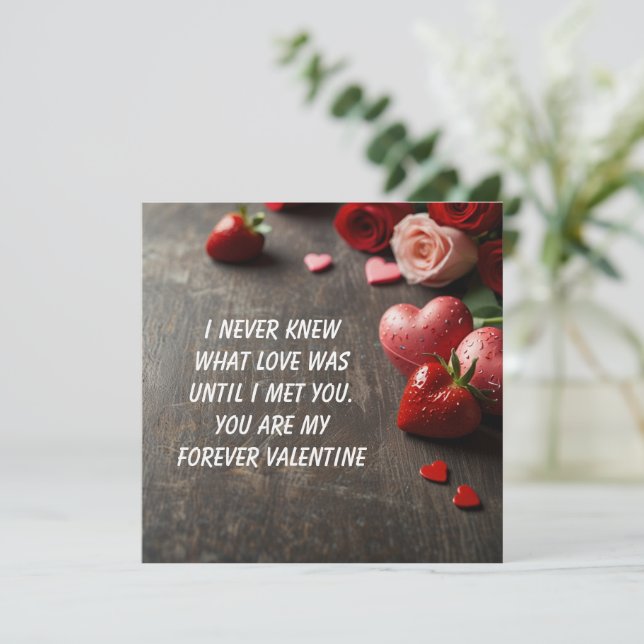 Cartões de dia de os namorados (Em pé/Frente)