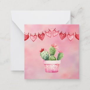 Cartões de Dia de os namorados Cactus Cuja