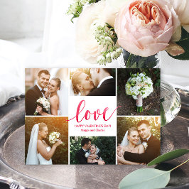 Cartões de Dia de os namorados de Colagem Aquarela