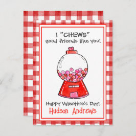 Cartões de Dia de os namorados de Gingham Gumballs