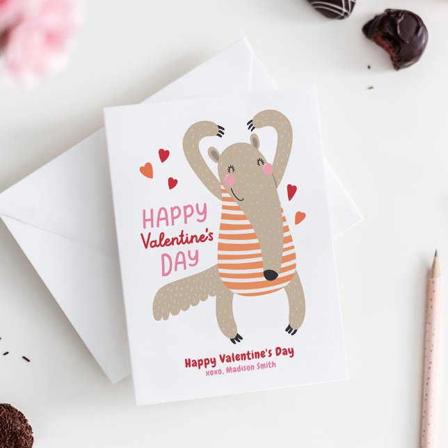 Cartões de Dia de os namorados para crianças em sa (Kids Valentine's Day Card)
