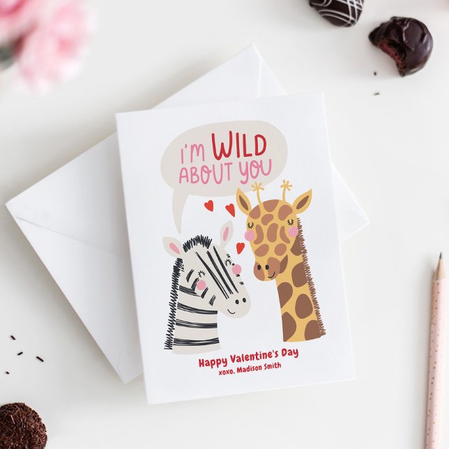 Cartões de Dia de os namorados para crianças em sa (Kids Valentine's Day Card)