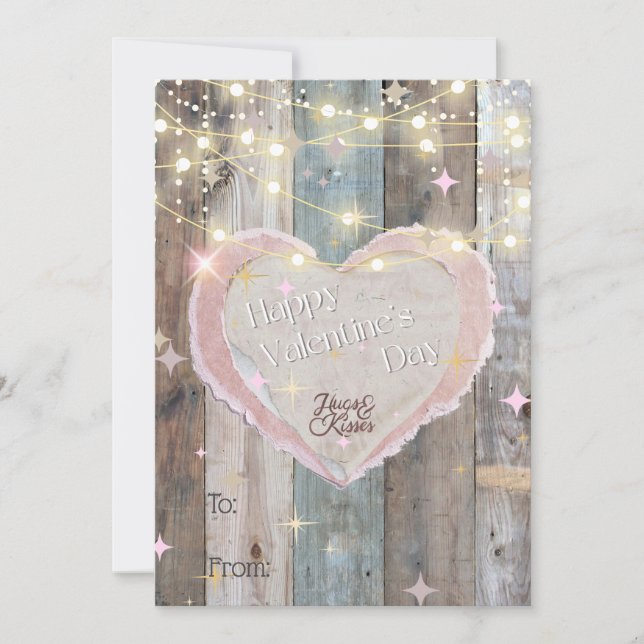 Cartões de Dia dos Namorados da Madeira e Luzes da (Frente)