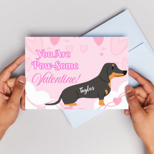 Cartões de Dia dos Namorados de Dachshund para Imp