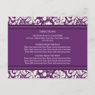 Cartões de Direção de Casamento