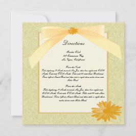 Cartões de Direção de Flor Amarela
