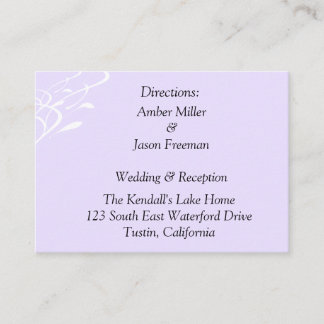 Cartões De Direção Lavendar Leves E Sem Respiração