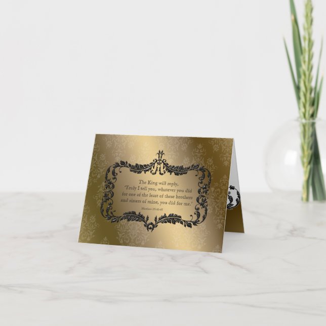 Cartões de doação de Natal Personalizados (Frente)