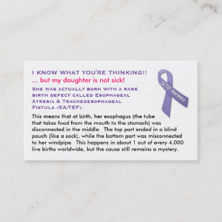 Cartões de EA/TEF para meninas