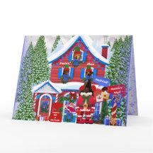 Cartões de Elfos do Papai Noel Miniatura