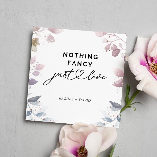 Cartões de Elopamento Botânico em Aquarela (Criador carregado)