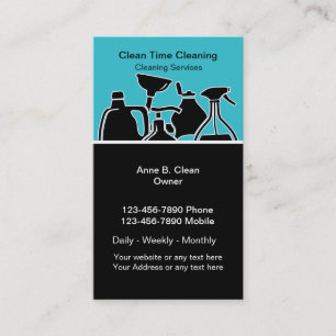 Cartões de empresa de serviços da limpeza