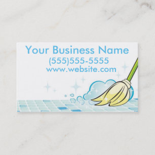 Cartões de empresa de serviços da limpeza