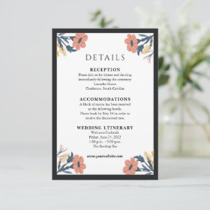 Cartões de Enclausura de Convite de Casamento de F