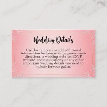 Cartões de Enclausuramento de Casamento Bubblegum 