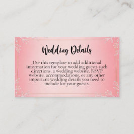 Cartões de Enclausuramento de Casamento Bubblegum