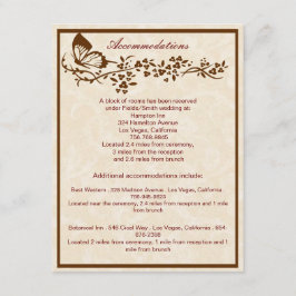 Cartões de Enclausuramento de Casamento de Borbole