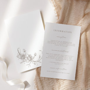 Cartões de Enclausuramento de Casamento Elegantes