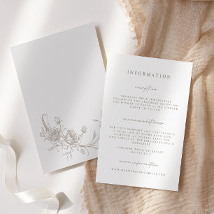 Cartões de Enclausuramento de Casamento Elegantes 