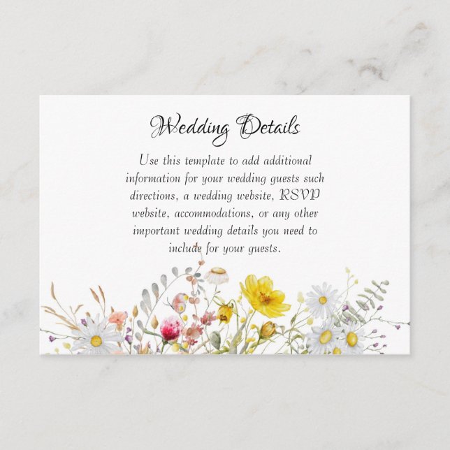 Cartões de Enclausuramento de Casamento Flor de Pr (Frente)
