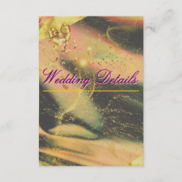 Cartões de Enclausuramento Dourado Vibrante