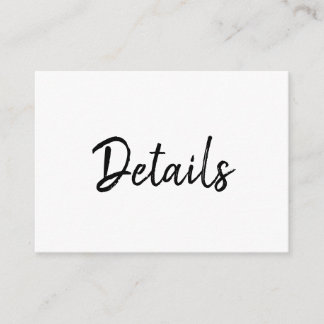 Cartões de Enclausuramento Simples Minimalista Man