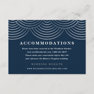 Cartões de Enclosure de Luzes de Corda Art Deco Az