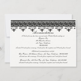 Cartões de Enclosure de Renda Preta