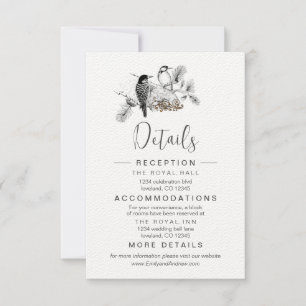 Cartões de Enclosure Dusty Blue Whimsical Woodpeck