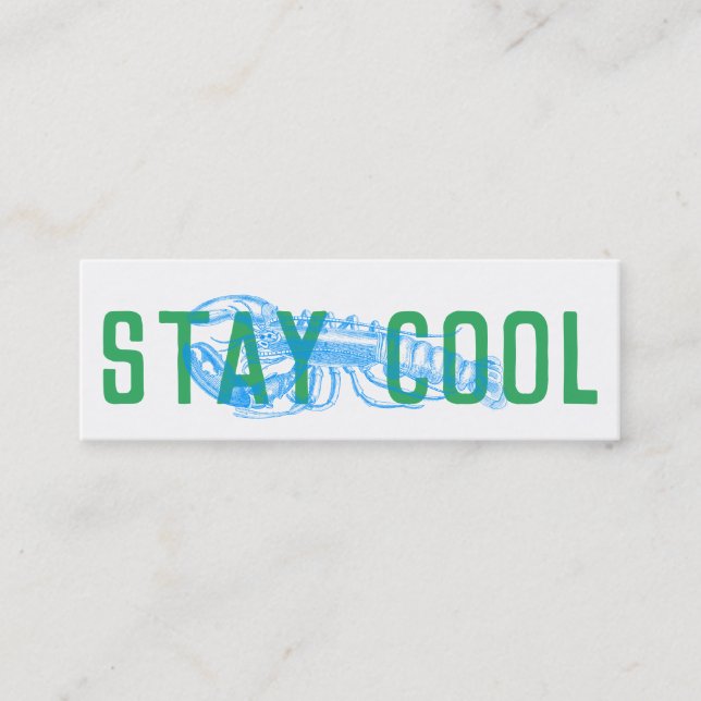 Cartões de Entrega Stay Cool (Frente)