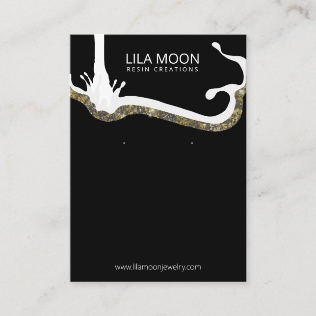 Cartões De Enxergar Para Joias De Resina (Frente)