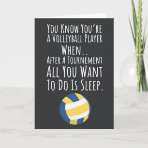 Cartões de Equipe de Voleibol Moderno Atleta de Es