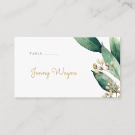 Cartões de escolta botânica modernos