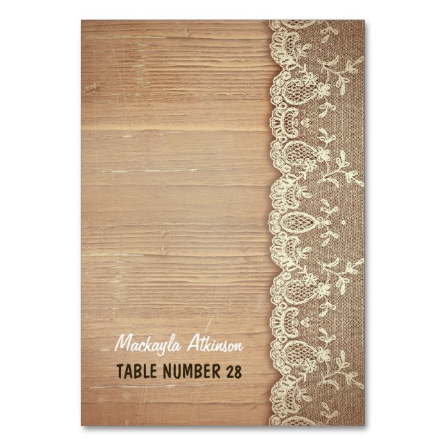 cartões de escolta de casamento, cadáver de madeir (Frente)