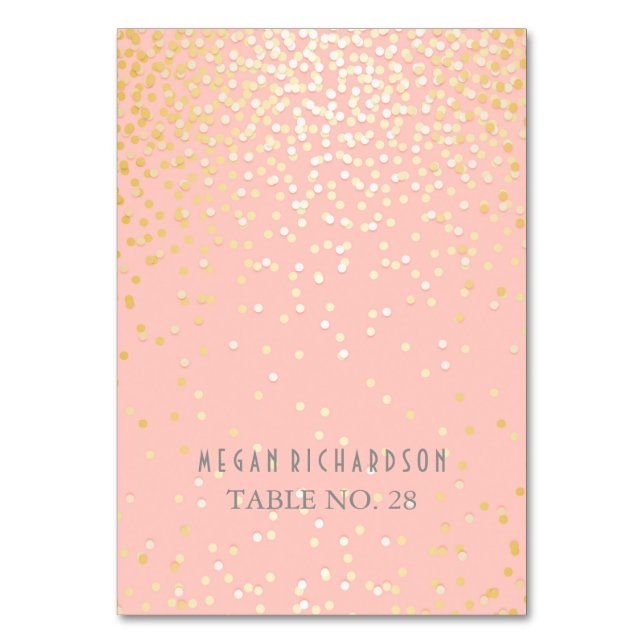 cartões de escolta de casamento cor-de-rosa e conf (Frente)