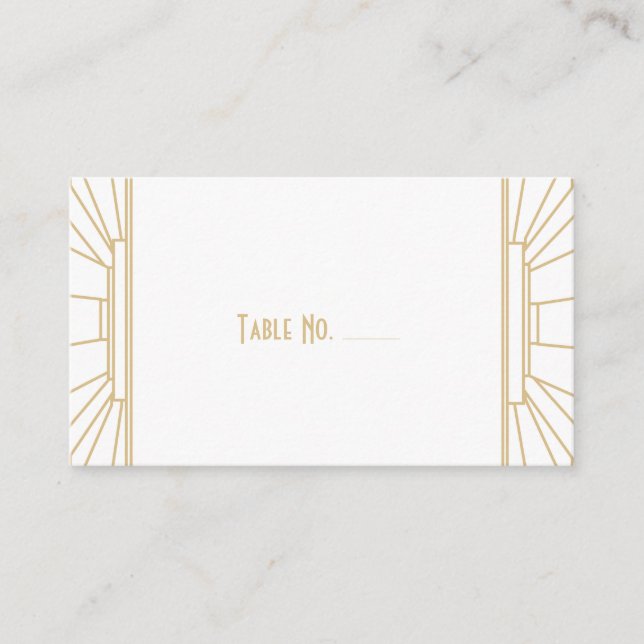 Cartões de Escolta de Estilo de Arte Deco (Frente)